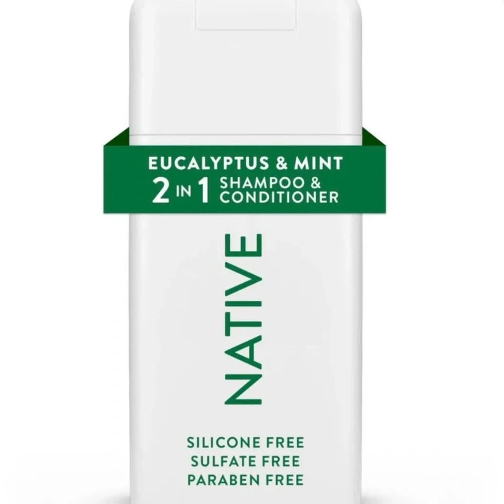 6 NATIVE Eucalyptus & Mint Mini 2N1 3 oz Scalp Refreshing Shampoo & Conditioner